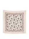 Brioni Printed Silk Pocket Square In Multi