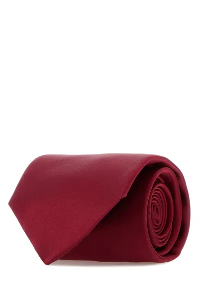 Brioni Red Satin Tie