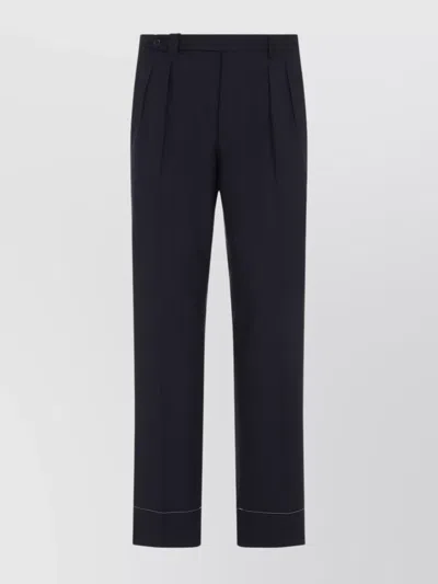 BRIONI RELAXED FIT PLEATED FRONT TROUSERS