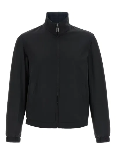 Brioni Reversible Blouson Casual Jackets And Parka In Multicolor