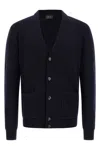 Brioni Ribbed And Braid Cardigan Sweaters And Cardigans Blue In Blue