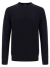 Brioni Ribbed And Braid Sweater Sweaters And Cardigans Blue In Blue