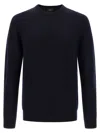 Brioni Ribbed And Braid Sweater Sweaters And Cardigans Blue In Blue