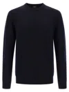 Brioni Ribbed And Braid Sweater Sweaters And Cardigans Blue In Blue