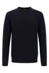 Brioni Ribbed And Braid Sweater Sweaters And Cardigans Blue In Blue
