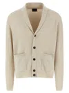 Brioni Ribbed Texture Shawl Collar Front Pockets