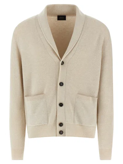 BRIONI RIBBED CARDIGAN