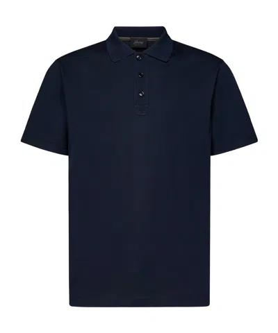 Brioni Black Logo Embroidery Polo
