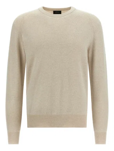 BRIONI RIBBED CREW-NECK SWEATER