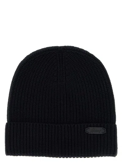 BRIONI BRIONI RIBBED WOOL BEANIE