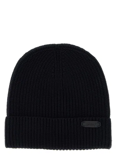 BRIONI RIBBED WOOL BEANIE