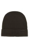 Brioni Ribbed Wool Beanie Cuff Folded