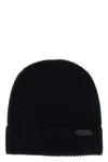 Brioni Ribbed Wool Beanie In Blue