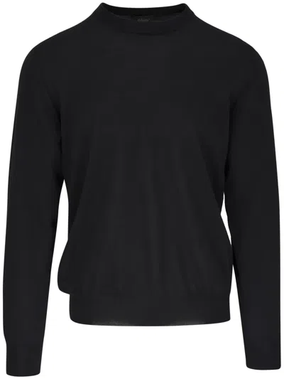 Brioni Round-neck Knit Jumper In Blue