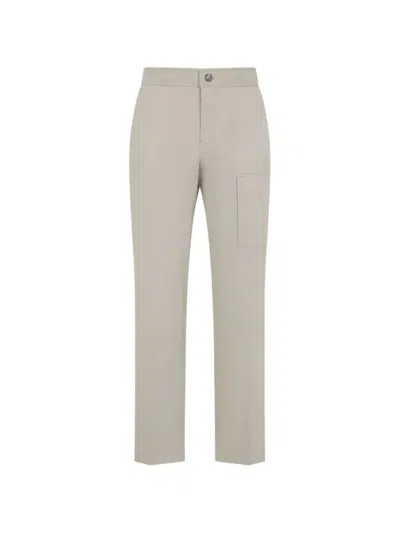 Brioni Camel Beige Cotton Sanremo Trousers In Neutral