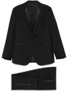 Brioni Satin-trim Suit In 黑色