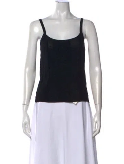 Pre-owned Brioni Scoop Neck Sleeveless Top In Black