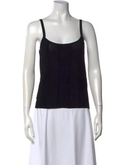 Pre-owned Brioni Scoop Neck Sleeveless Top In Black