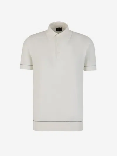 BRIONI BRIONI SEA ISLAND PIQUE POLO