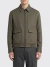 Brioni Green Solid Jacket In Green