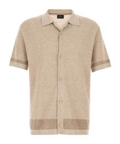Brioni Short Sleeve Shirt In Multi