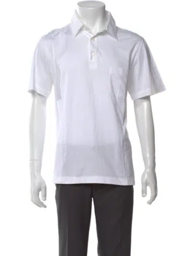 Pre-owned Brioni Short Sleeve Shirt In White