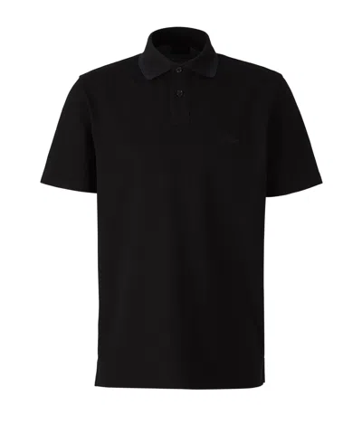 Brioni Short-sleeved Polo Shirt In Black