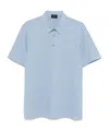 Brioni Short-sleeved Polo Shirt In Blue