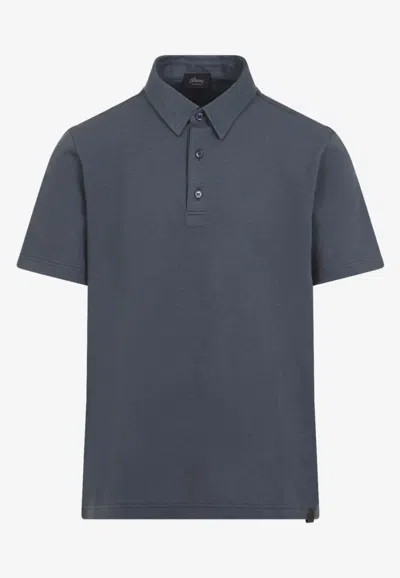 Brioni Short-sleeved Polo T-shirt In Green