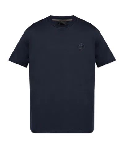 Brioni Short-sleeved T-shirt In Blue