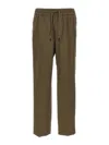 Brioni 'asolo' Trousers Featuring Elastic Waistband In Brown