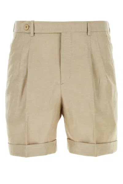 Brioni Shorts-52 Nd  Male In Brown