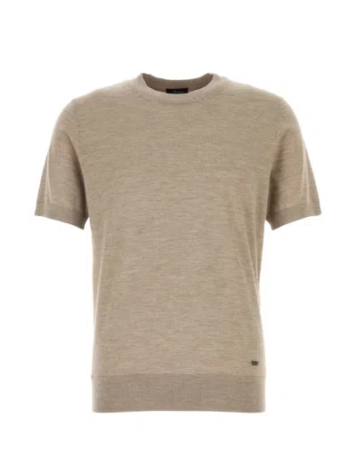Brioni Short-sleeve T-shirt In Neutral