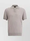 Brioni Silk Polo Shirt In Beige