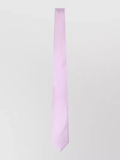 Brioni Silk Handmade Seven Centimeter Wide Tie In Purple