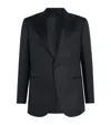 Brioni Virgilio Silk-trimmed Wool Tuxedo Jacket In Black