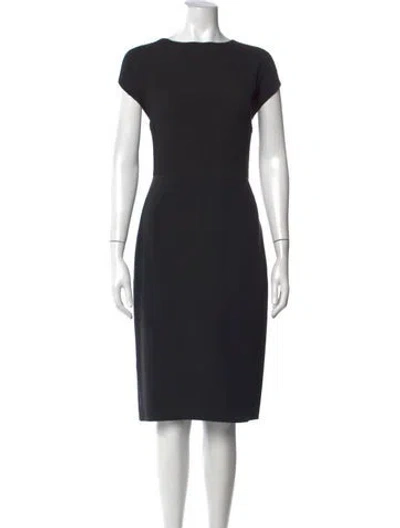 Pre-owned Brioni Silk Knee-length Dress In Black