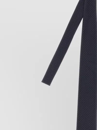 Brioni Silk Micro Polka Dot Tie In Blue