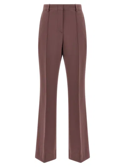 Brioni Silk Pants In Purple
