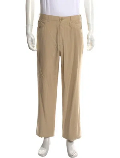 Pre-owned Brioni Silk Pants In Neutral