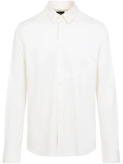 Brioni Silk Button-down Shirt In Sophisticated Neutral Palette In Neutrals