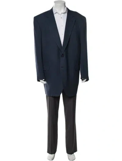 Pre-owned Brioni Silk Sport Coat In Blue