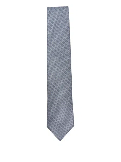 Brioni Silk Tie In Gray