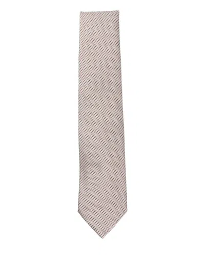 Brioni Silk Tie In Gray