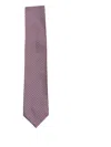 Brioni Silk Tie In Burgundy