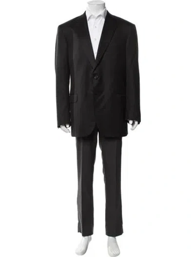 Pre-owned Brioni Silk Two-piece Blazer In Black