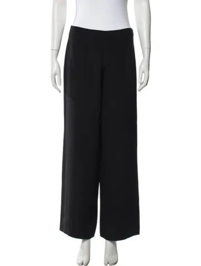 Pre-owned Brioni Silk Wide Leg Pants In Grey