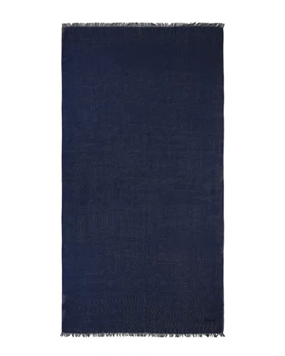 Brioni Silk-blend Scarf In Blue