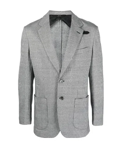 Brioni Single-breasted Blazer In Black