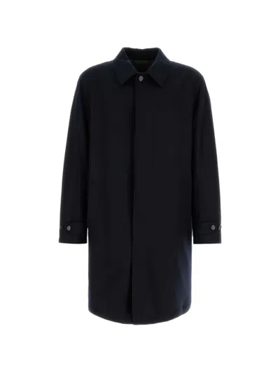 Brioni Single-breasted Coat In Black